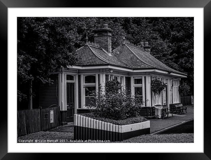 The Station Building at Pitlochry. Framed Mounted Print by Colin Metcalf