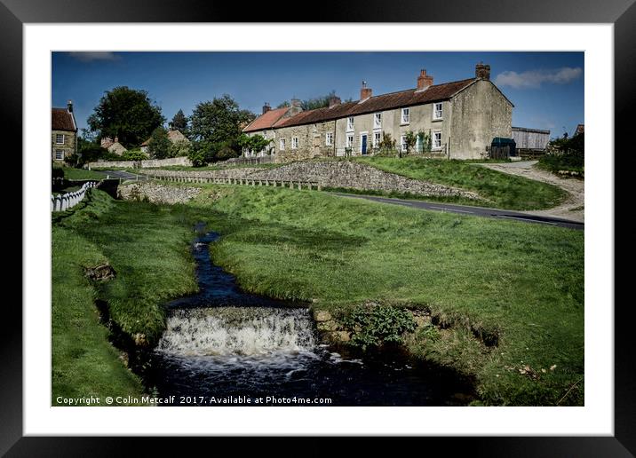 Idyllic Hutton-le-Hole Village Charm Framed Mounted Print by Colin Metcalf