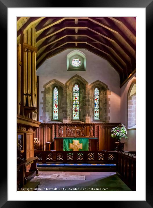 St Gregorys Minster, Kirkdale. Framed Mounted Print by Colin Metcalf