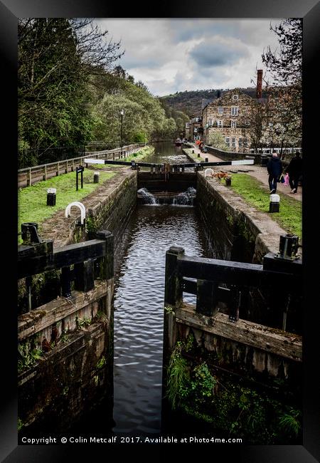 The Locks Framed Print by Colin Metcalf