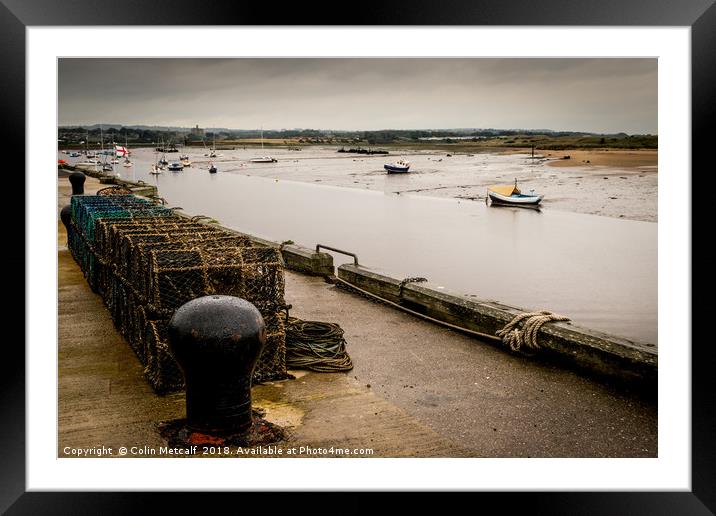 Amble Harbour Framed Mounted Print by Colin Metcalf