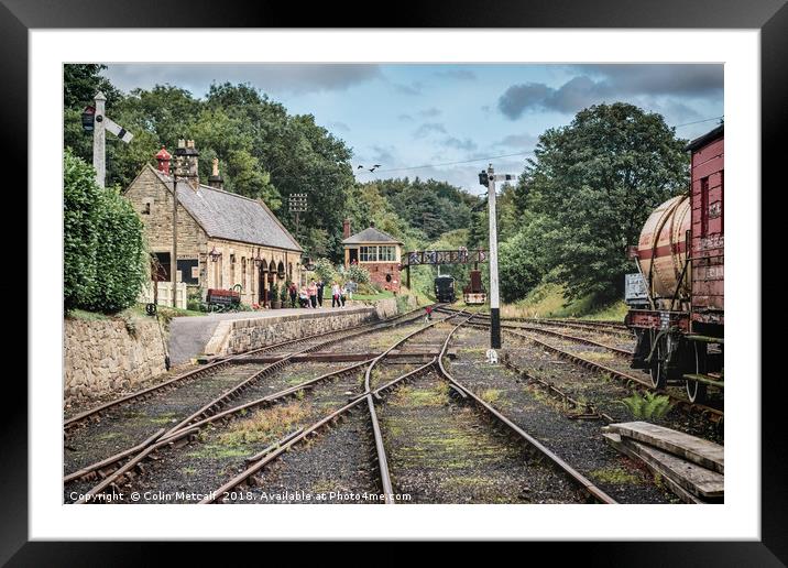 Historical Rowley Station Rebirth Framed Mounted Print by Colin Metcalf