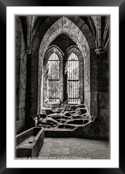 The Chapter House Window Framed Mounted Print by Colin Metcalf