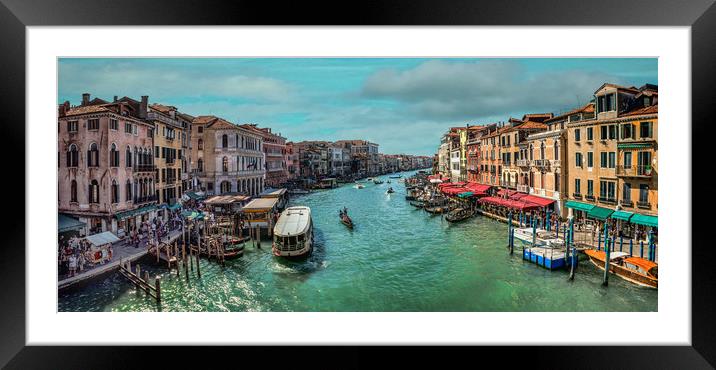 Canale Grande  Framed Mounted Print by Colin Metcalf