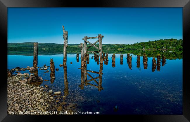 The Old Jetty, Loch Awe. Framed Print by Colin Metcalf
