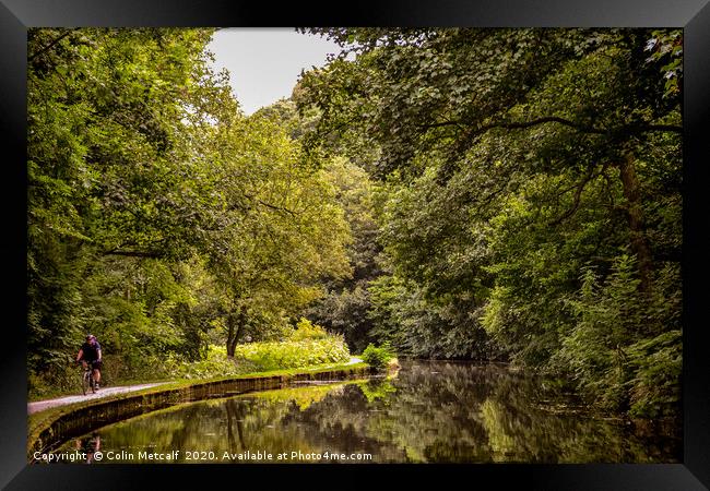 Canal Reflections Framed Print by Colin Metcalf