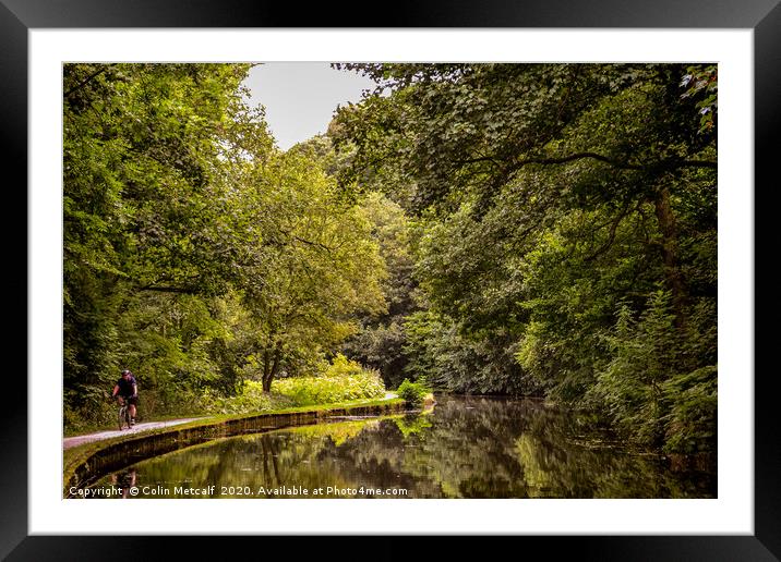Canal Reflections Framed Mounted Print by Colin Metcalf