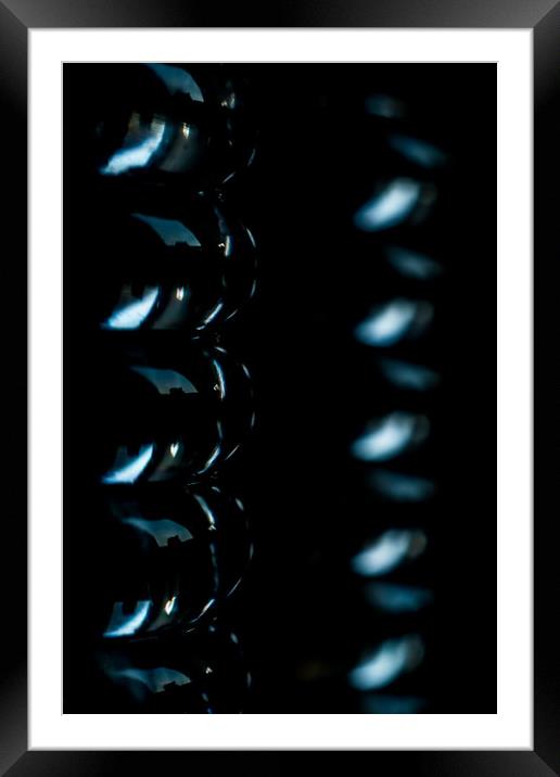Captivating Glass Curves: Framed Mounted Print by Colin Metcalf