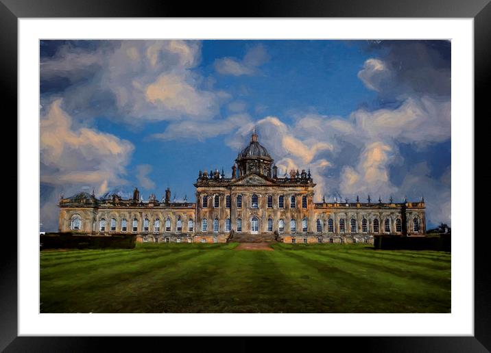 Castle Howard Framed Mounted Print by Colin Metcalf