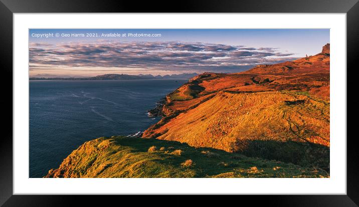 Trotternish Framed Mounted Print by Geo Harris