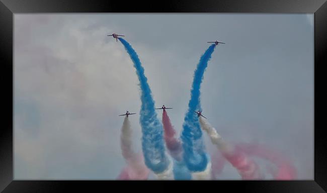 Red Arrows Framed Print by Geo Harris