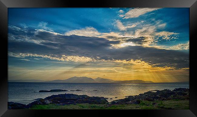 Portencross Sunset Framed Print by Geo Harris