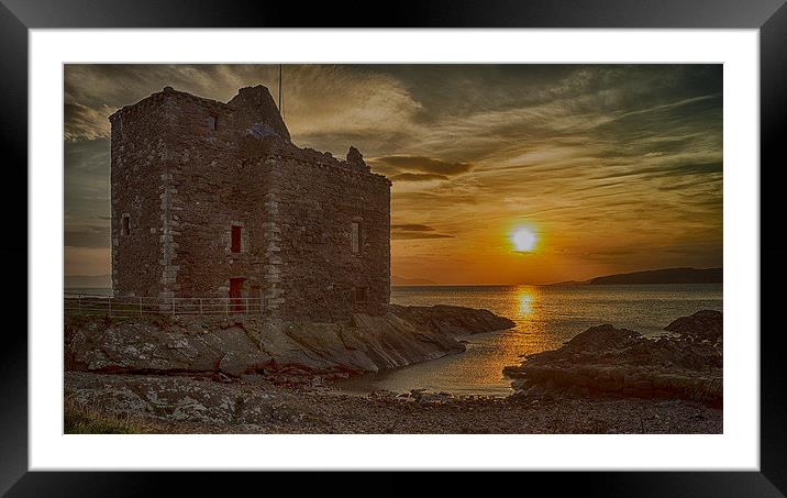 Portencross Castle Framed Mounted Print by Geo Harris