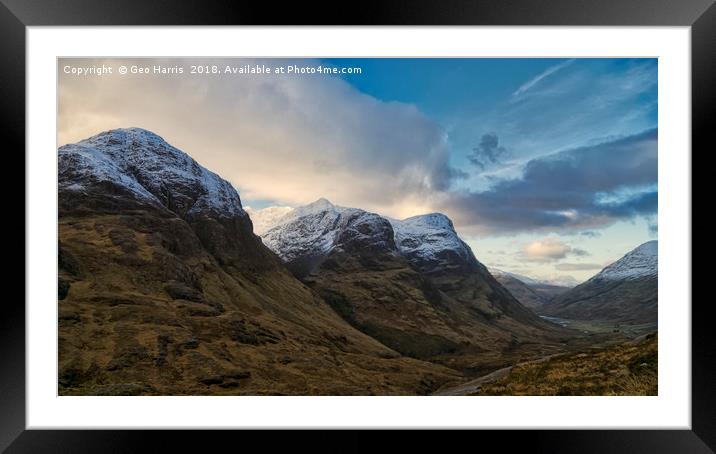 Three Sisters Framed Mounted Print by Geo Harris