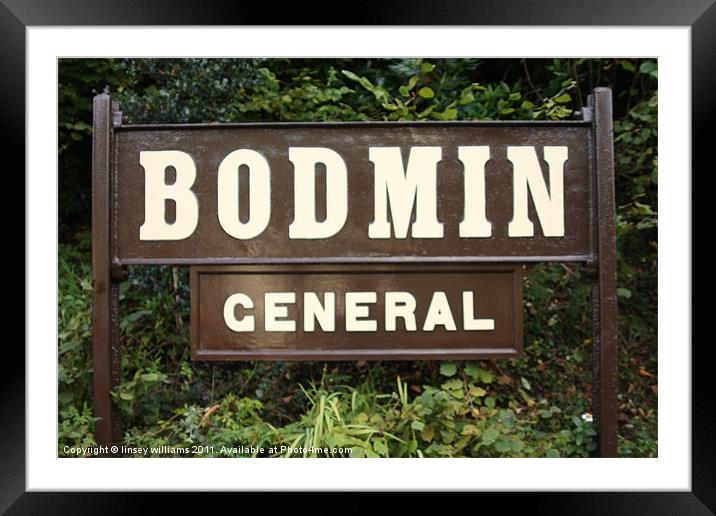 Bodmin General Framed Mounted Print by Linsey Williams