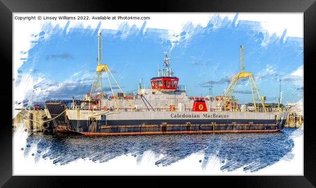 Scottish Ferry Framed Print by Linsey Williams