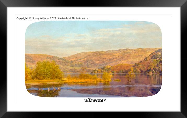 Ullswater Framed Mounted Print by Linsey Williams