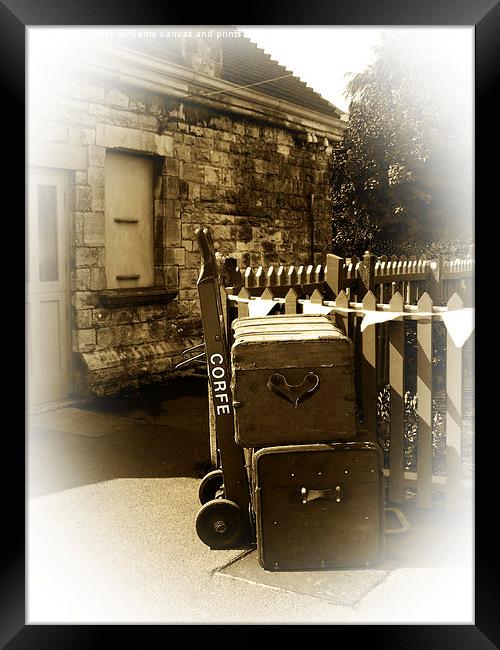 Luggage Framed Print by Linsey Williams