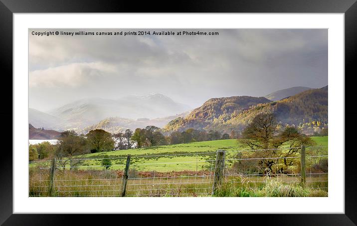  Towards Ullswater Framed Mounted Print by Linsey Williams
