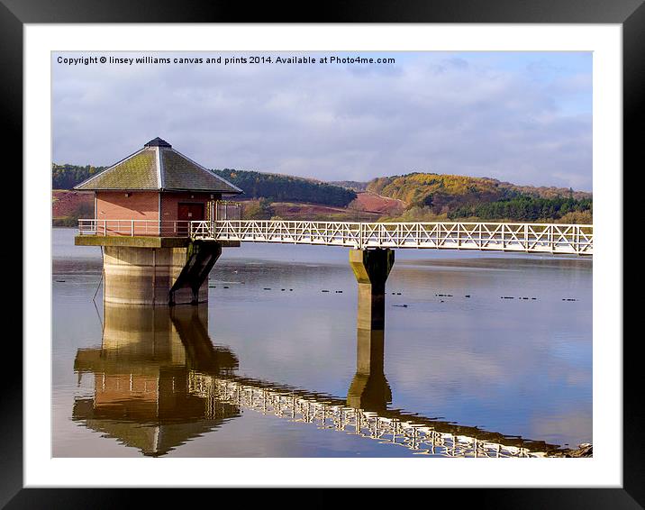 Cropston Reservoir, Leicestershire 2 Framed Mounted Print by Linsey Williams