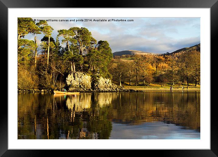 Friars Crag, Lake Derwent  Framed Mounted Print by Linsey Williams