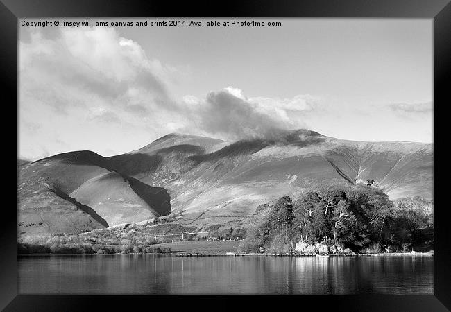  Skiddaw And Friars Crag, Cumbria Framed Print by Linsey Williams