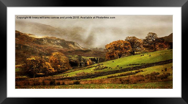  The Engish Lake District Framed Mounted Print by Linsey Williams