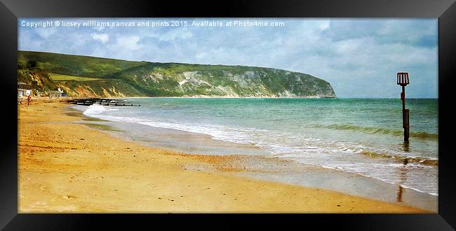  Sunshine On The Isle Of Purbeck Framed Print by Linsey Williams