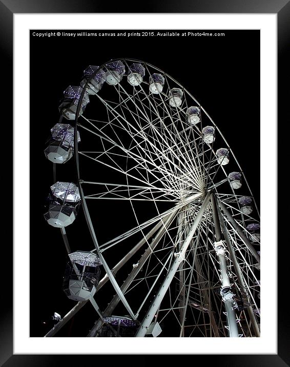  Leicester's Big Wheel 2 Framed Mounted Print by Linsey Williams