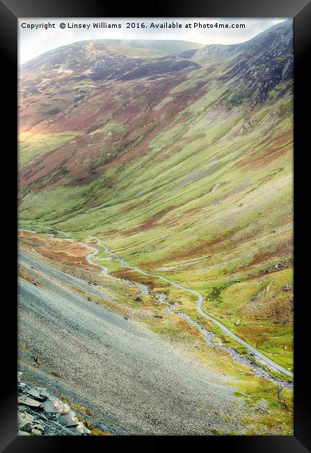 Honister Pass Framed Print by Linsey Williams