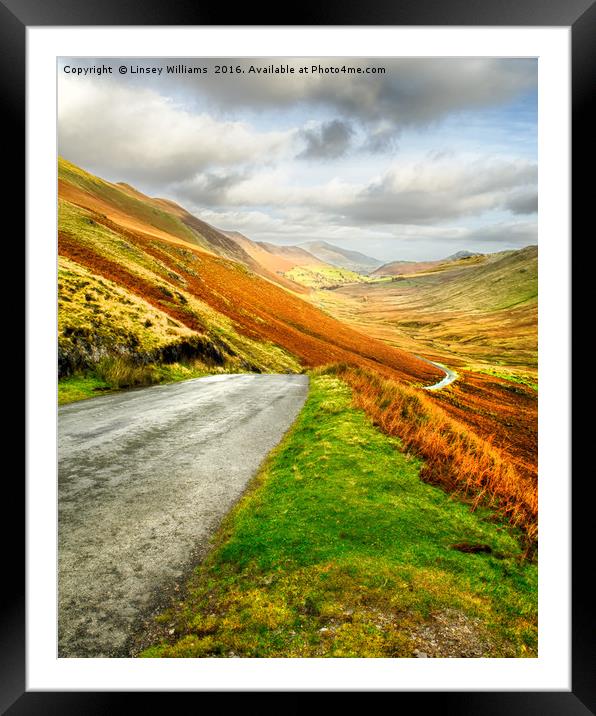 Newlands Valley  Framed Mounted Print by Linsey Williams