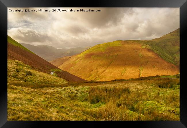 Towards Buttermere Framed Print by Linsey Williams