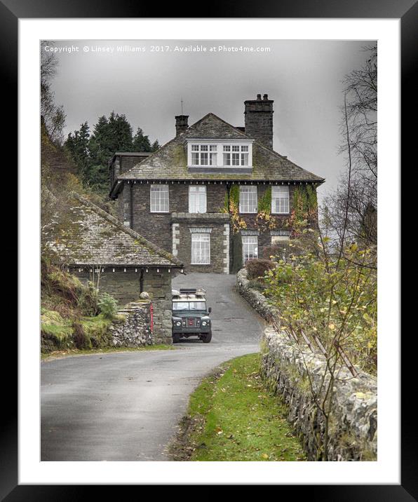 The Haweswater Hotel, Cumbria Framed Mounted Print by Linsey Williams