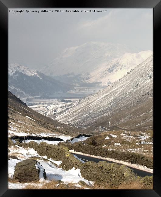 Kirkstone Pass to Brotherswater Framed Print by Linsey Williams