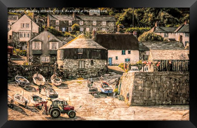 Sennen Cove Cornwall Framed Print by Linsey Williams