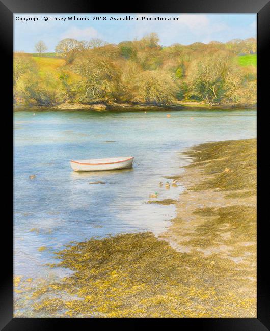 Tranquil Cornwall Framed Print by Linsey Williams