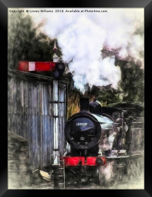 LSWR T9 Class 30120 Framed Print by Linsey Williams