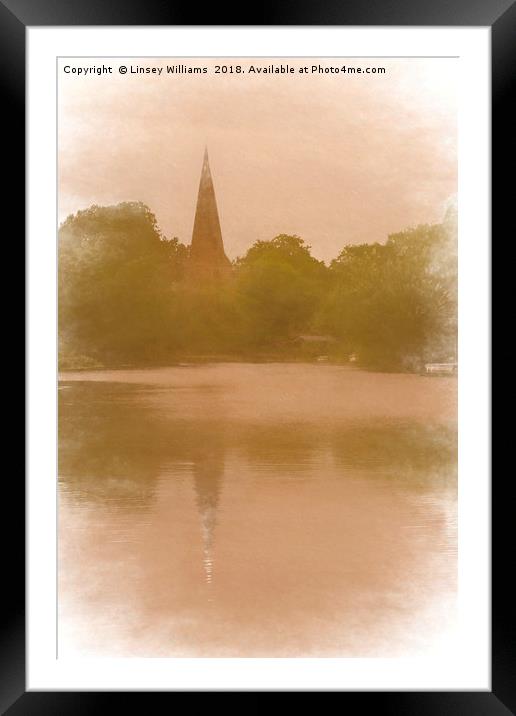 Normanton on Soar Church Impression Framed Mounted Print by Linsey Williams
