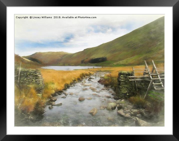 Hawesater, Cumbria Framed Mounted Print by Linsey Williams