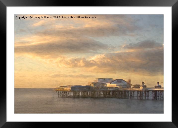 North Pier, Blackpool Framed Mounted Print by Linsey Williams