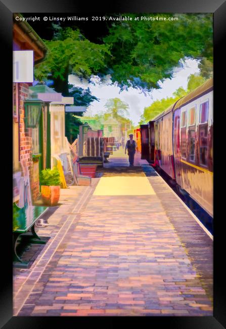 Holt Station, Norfolk Framed Print by Linsey Williams