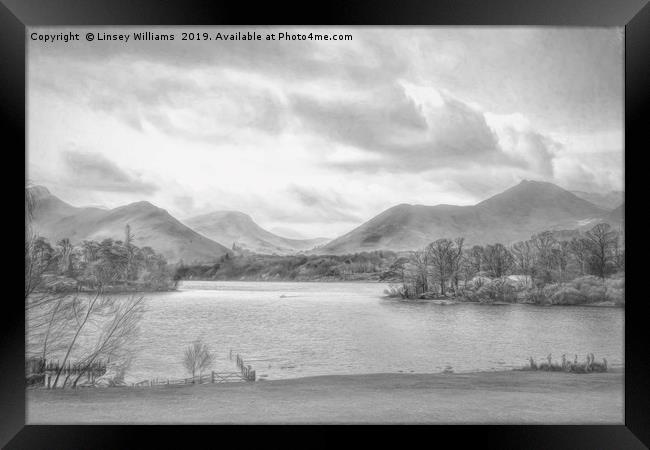 Lake Derwent Cumbria Framed Print by Linsey Williams