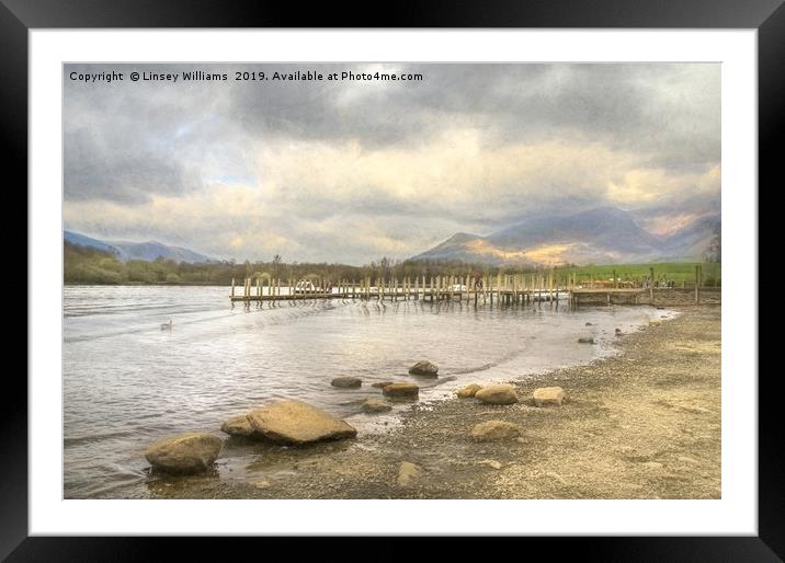 Derwent to Skiddaw Framed Mounted Print by Linsey Williams