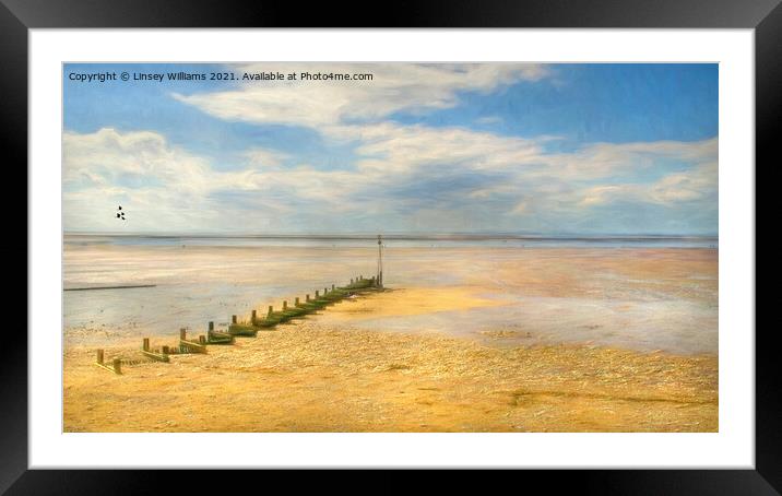 Hunstanton Impression Framed Mounted Print by Linsey Williams