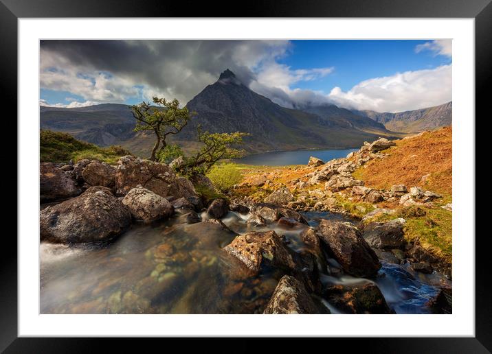 Ogwen Valley Snowdonia North Wales at Spring sunri Framed Mounted Print by J.Tom L.Photography