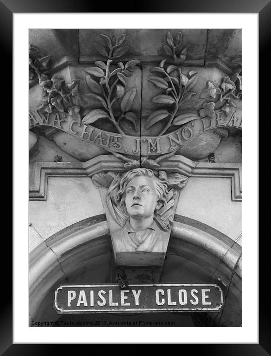 Edinburgh - Paisley Close Framed Mounted Print by Paula Jardine
