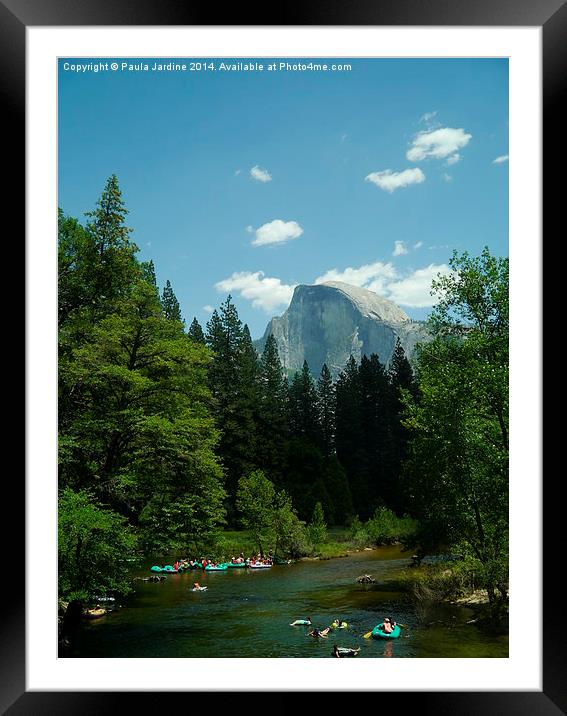  Half Dome at Yosemite National Park Framed Mounted Print by Paula Jardine