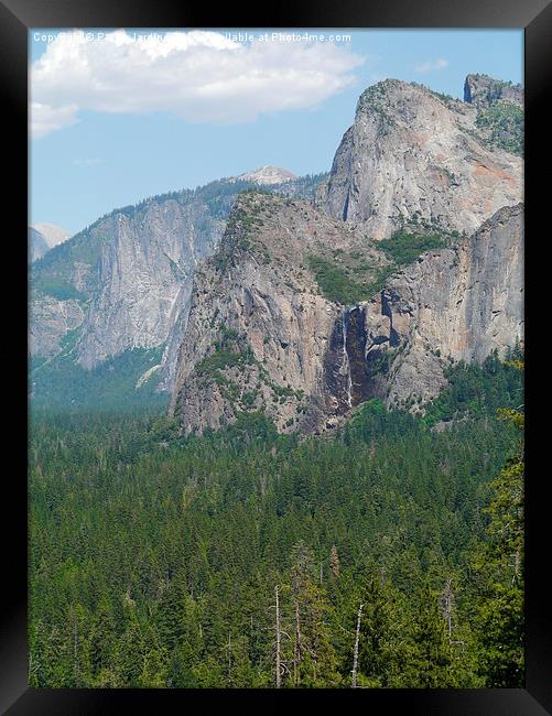 Viewpoint from Half Dome at Yosemite National Park Framed Print by Paula Jardine