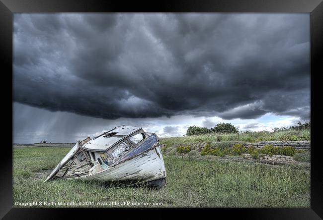Approaching Storm. Framed Print by Keith Mountford