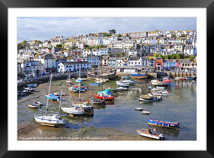 Brixham Harbour, Devon Framed Mounted Print by Keith Mountford